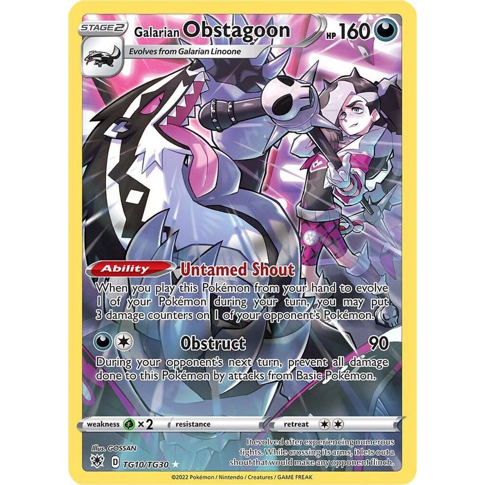 Galarian Obstagoon - SWSH10: Astral Radiance Trainer Gallery (SWSH10:TG)