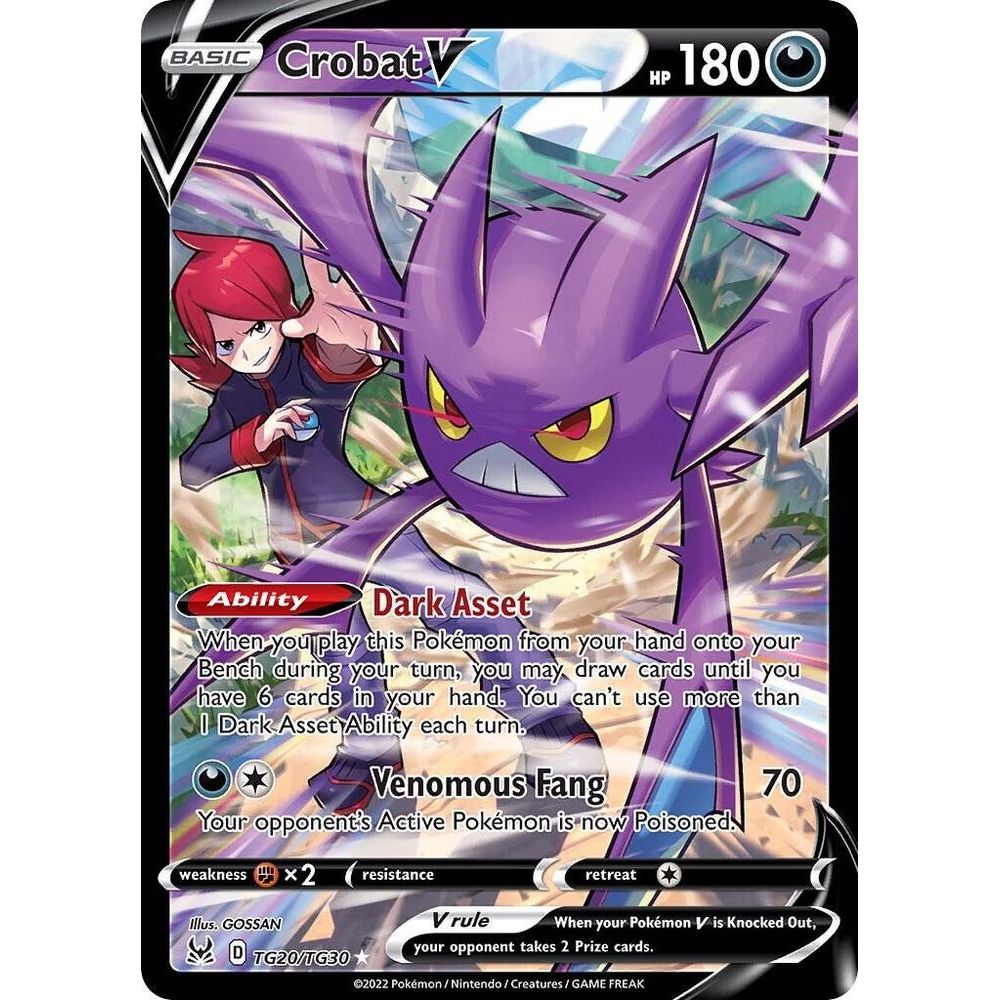 Crobat V - TG20/TG30 - Pokemon Lost Origins Trainer Gallery Ultra Rare