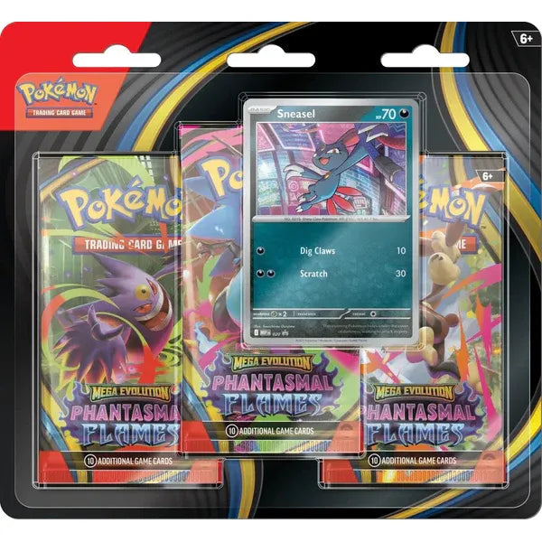 Pokemon ME02 Phantasmal Flames 3pk Blister