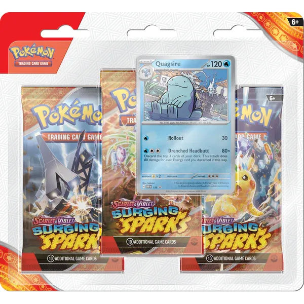 Pokemon Scarlet & Violet Surging Sparks 3 Pack Blister