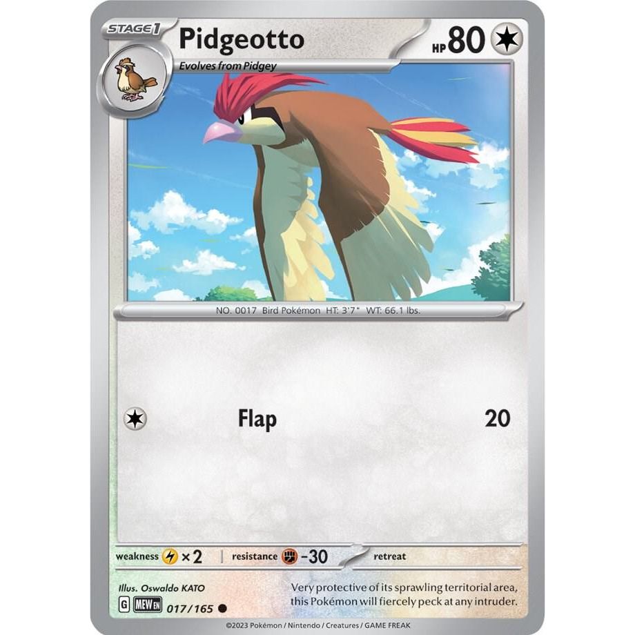 Pidgeotto - 017/165 - SV: Scarlet & Violet 151 (MEW)  RH
