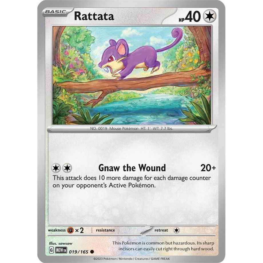Rattata - 019/165 SV: Scarlet & Violet 151 (MEW) RH