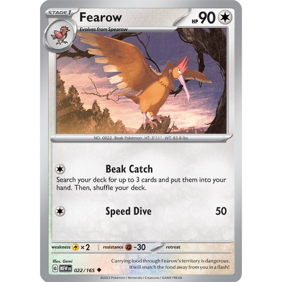 Fearow - 022/165 SV: Scarlet & Violet 151 (MEW) RH
