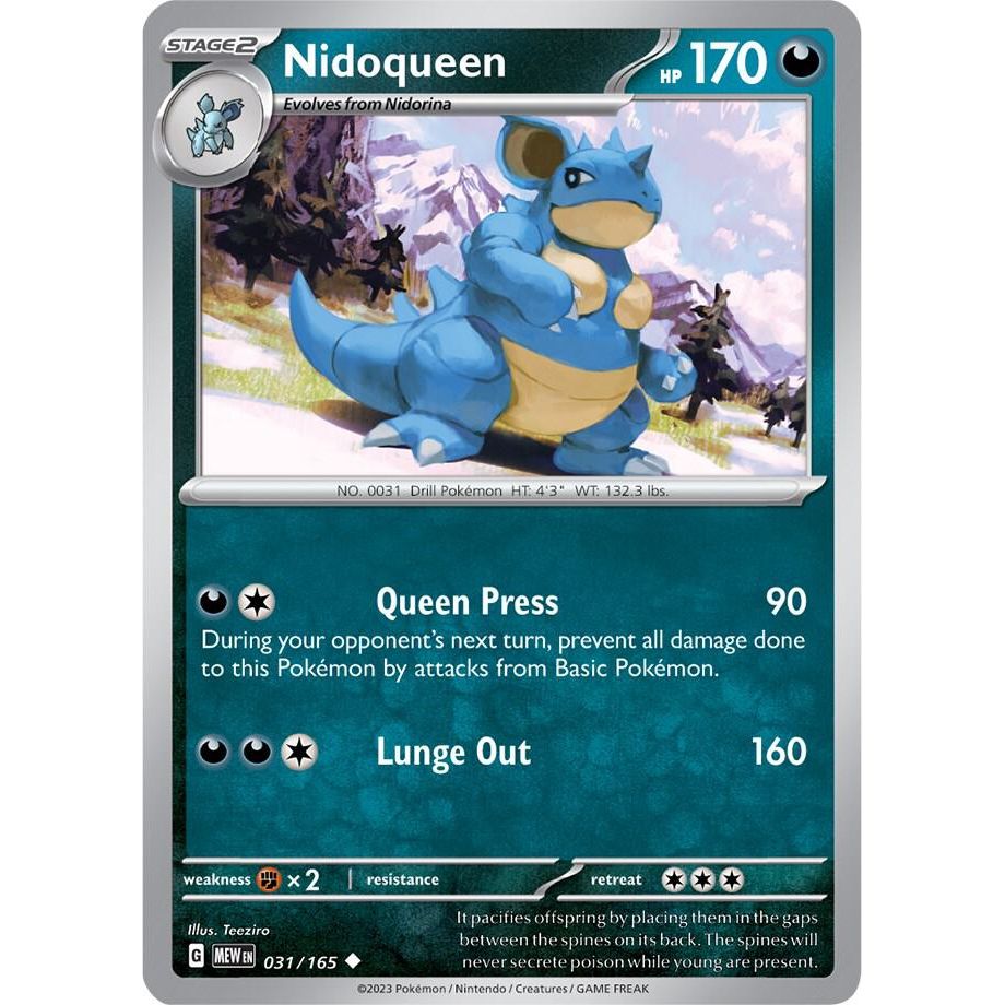 Nidoqueen - 031/165 - SV: Scarlet & Violet 151 (MEW) RH