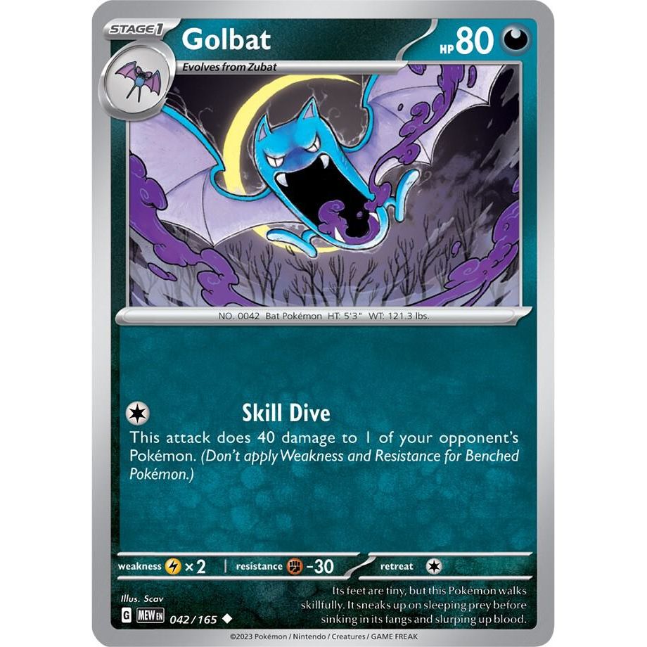 Golbat - 042/165 - SV: Scarlet & Violet 151 (MEW) RH