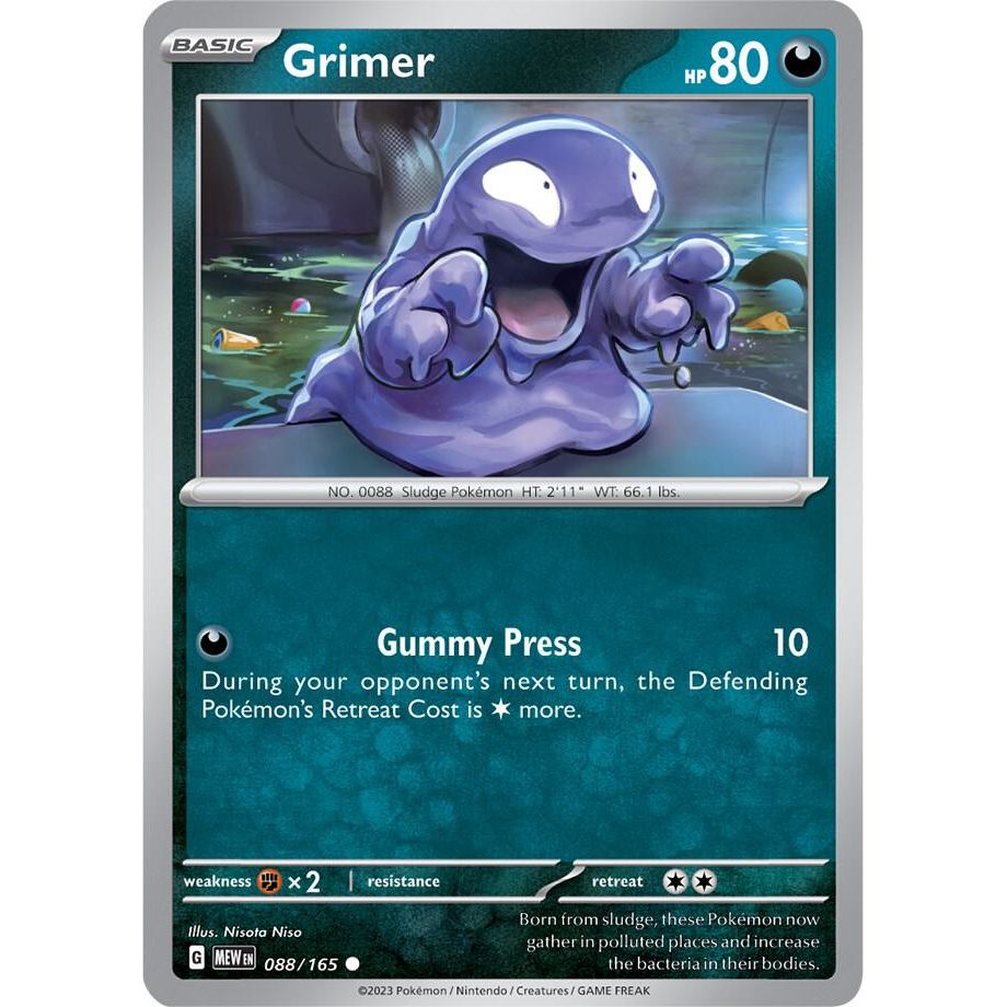 Grimer - 088/165 - SV: Scarlet & Violet 151 (MEW) RH