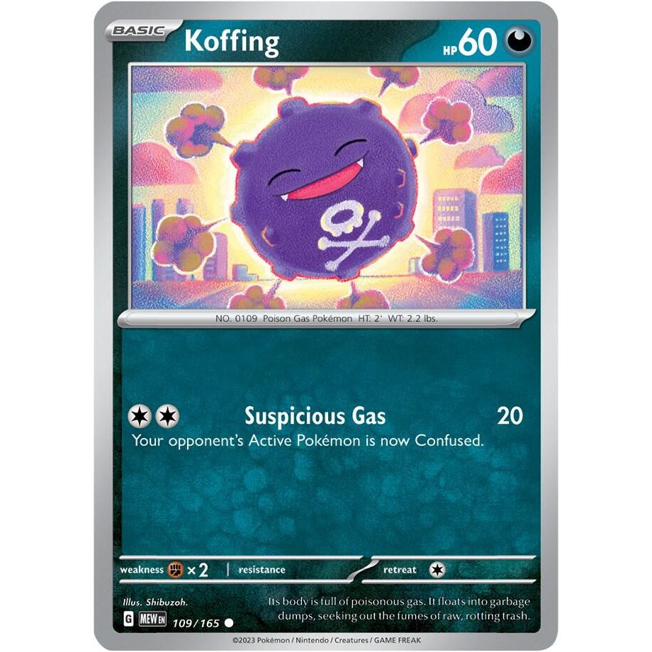Koffing - 109/165 - SV: Scarlet & Violet 151 (MEW) RH