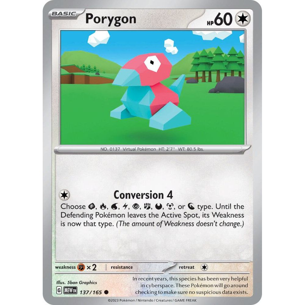 Porygon - 137/165 SV: Scarlet & Violet 151 (MEW) RH