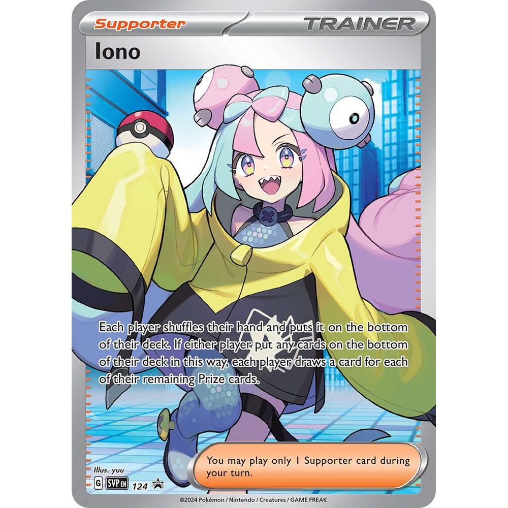 Iono - 124 - SV: Scarlet & Violet Promo Cards (SVP) (Sealed in Wrapper)
