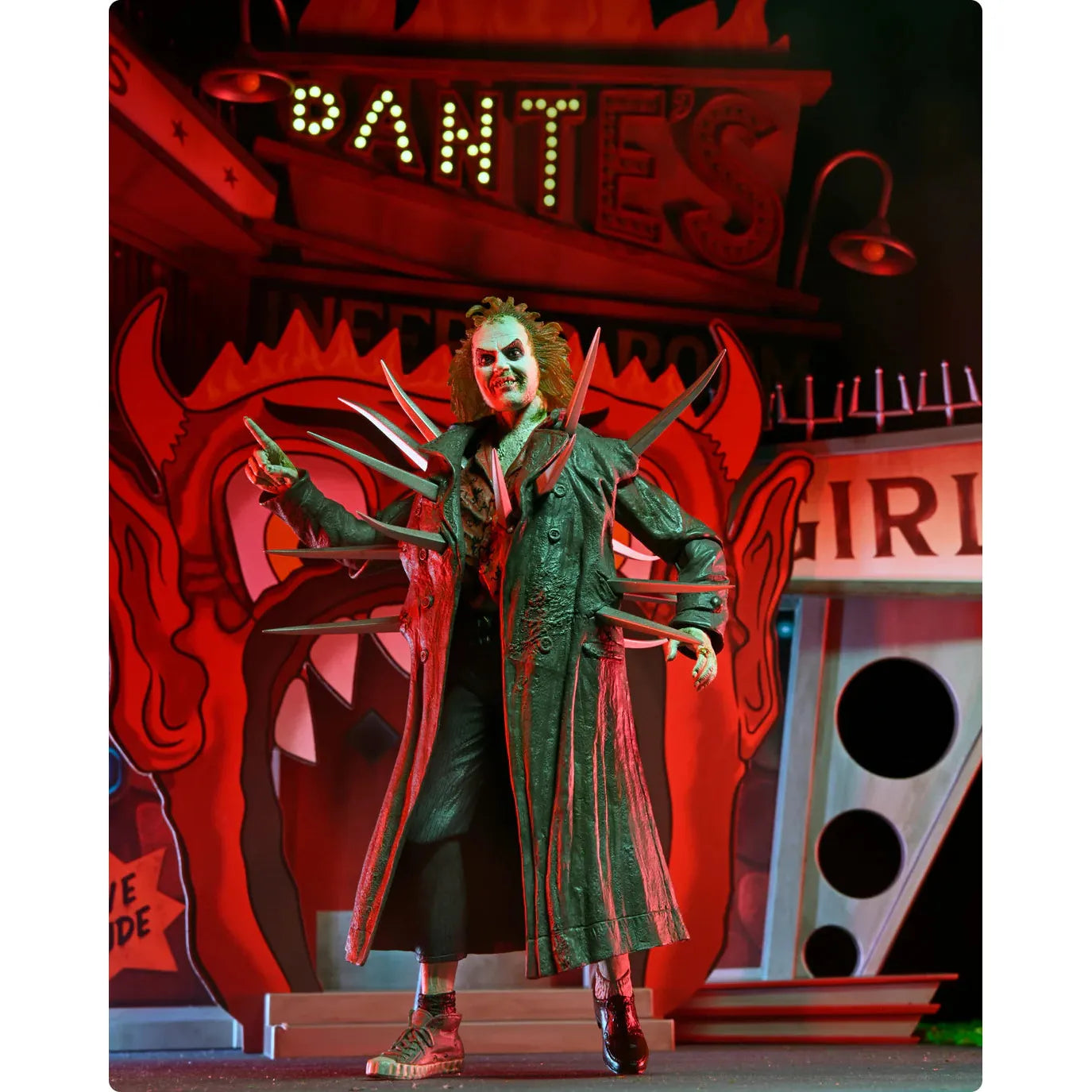 Neca Beetlejuice with Spikes & Firehouse