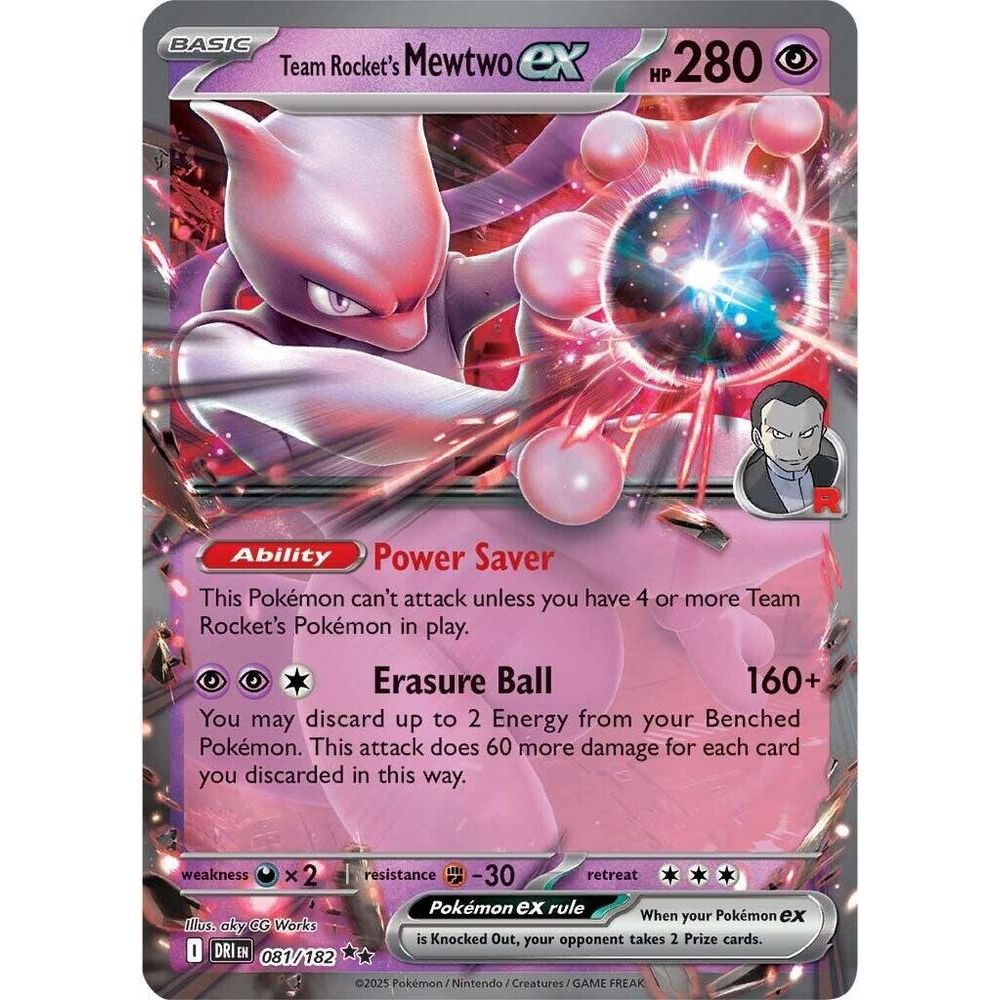 Team Rocket's Mewtwo ex - 081/182 - SV10: Destined Rivals (DRI)