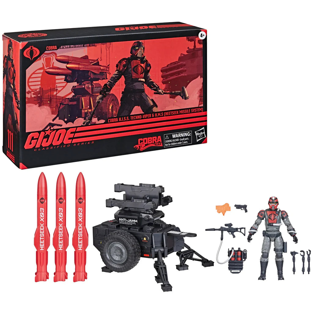 G.I. Joe Classified Series #111 Cobra H.I.S.S. Techno-Viper & H.M.S. (HEETSEEK MISSILE SYSTEM)