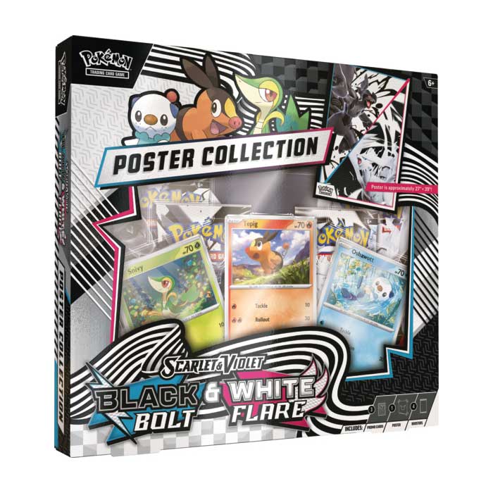 Pokemon SV10.5 Black Bolt White Flare Poster Collection