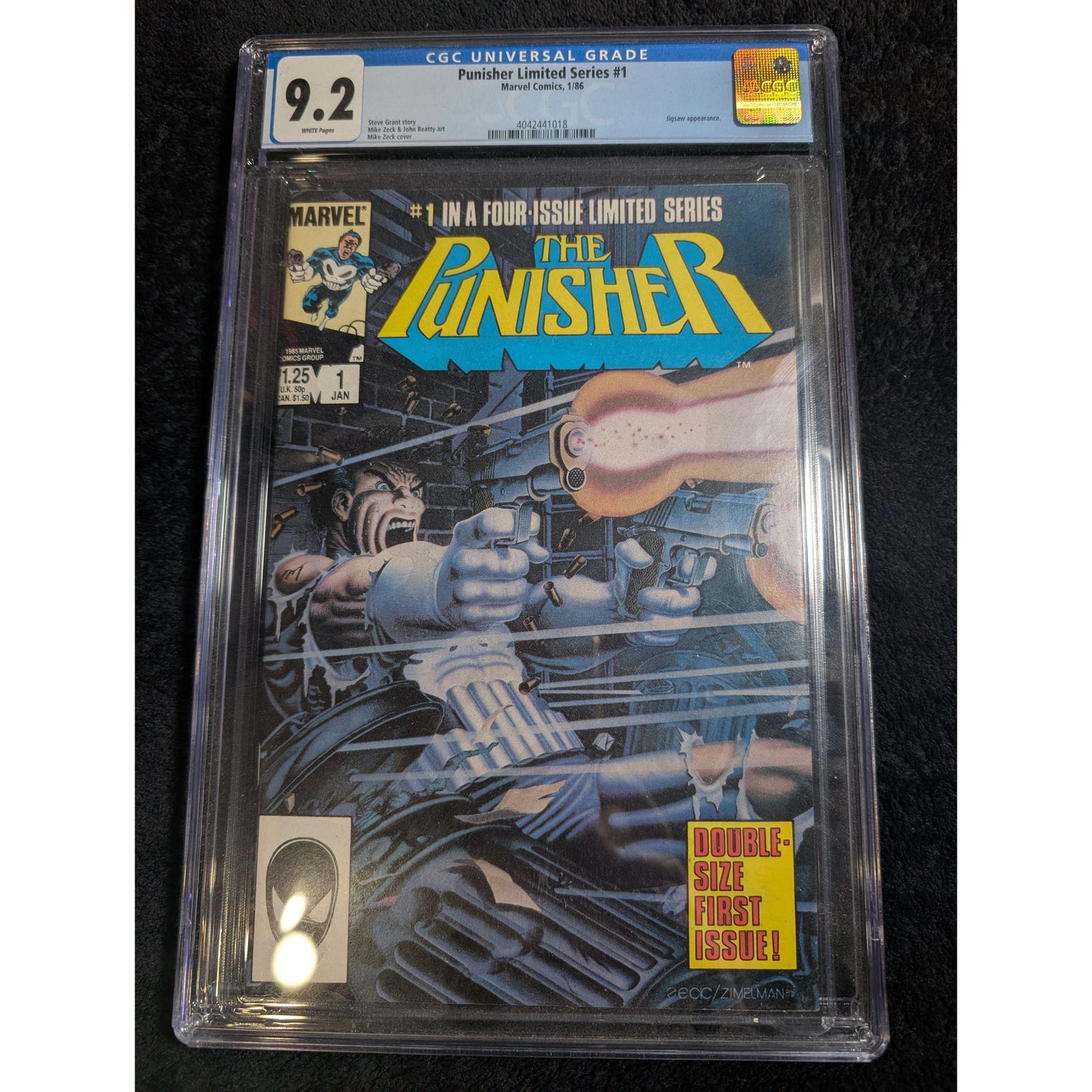 Punisher Limited Series # 1 CGC 9.2 White (Marvel 1986)