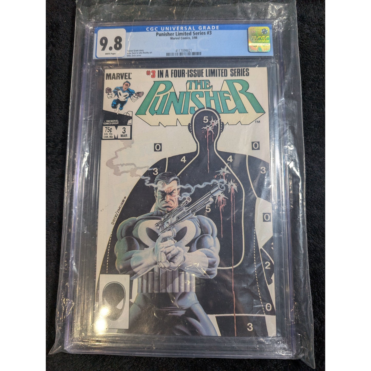 Punisher Limited Series # 3 CGC 9.8 (Marvel 1986)