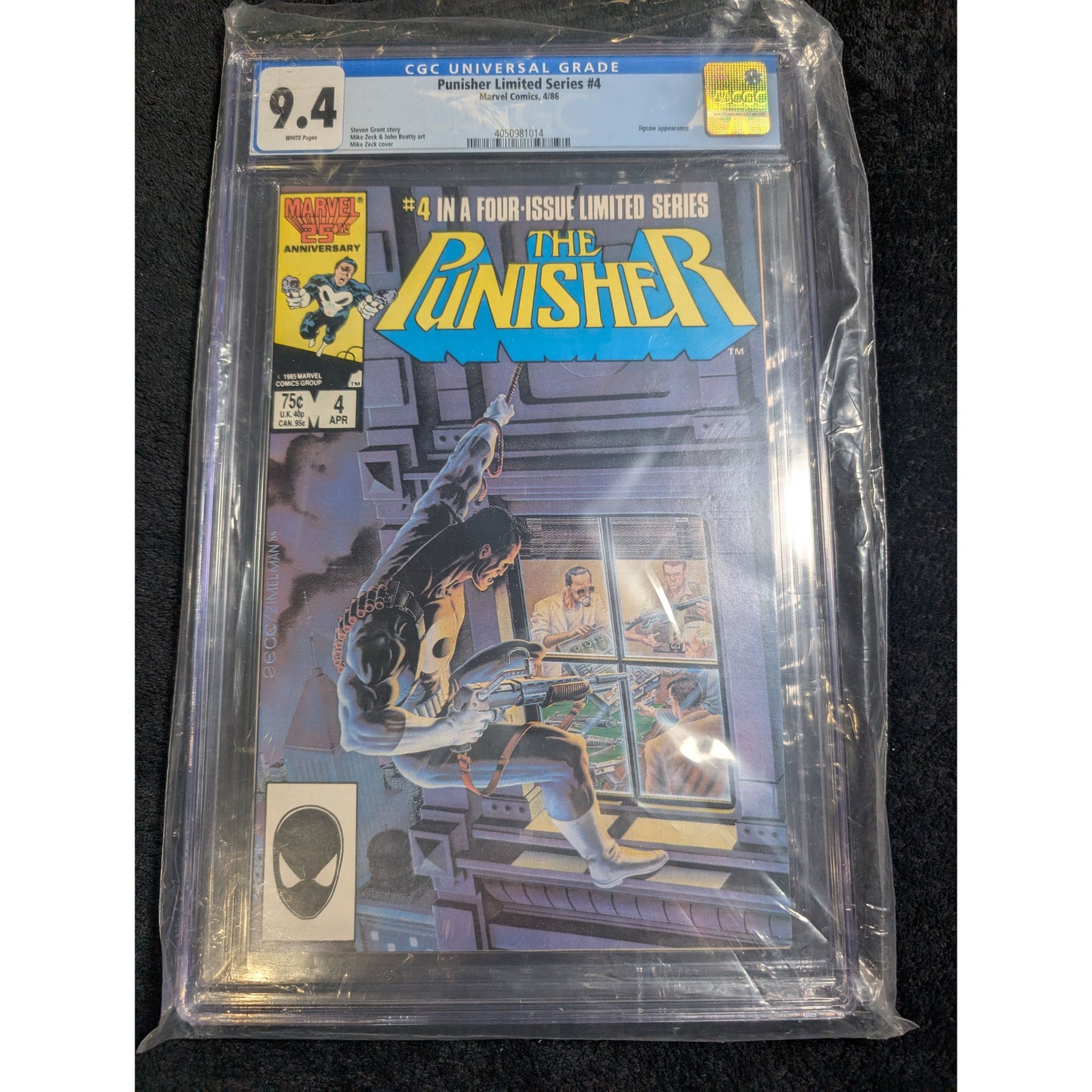 Punisher Limited Series # 4 CGC 9.4 (Marvel 1986)