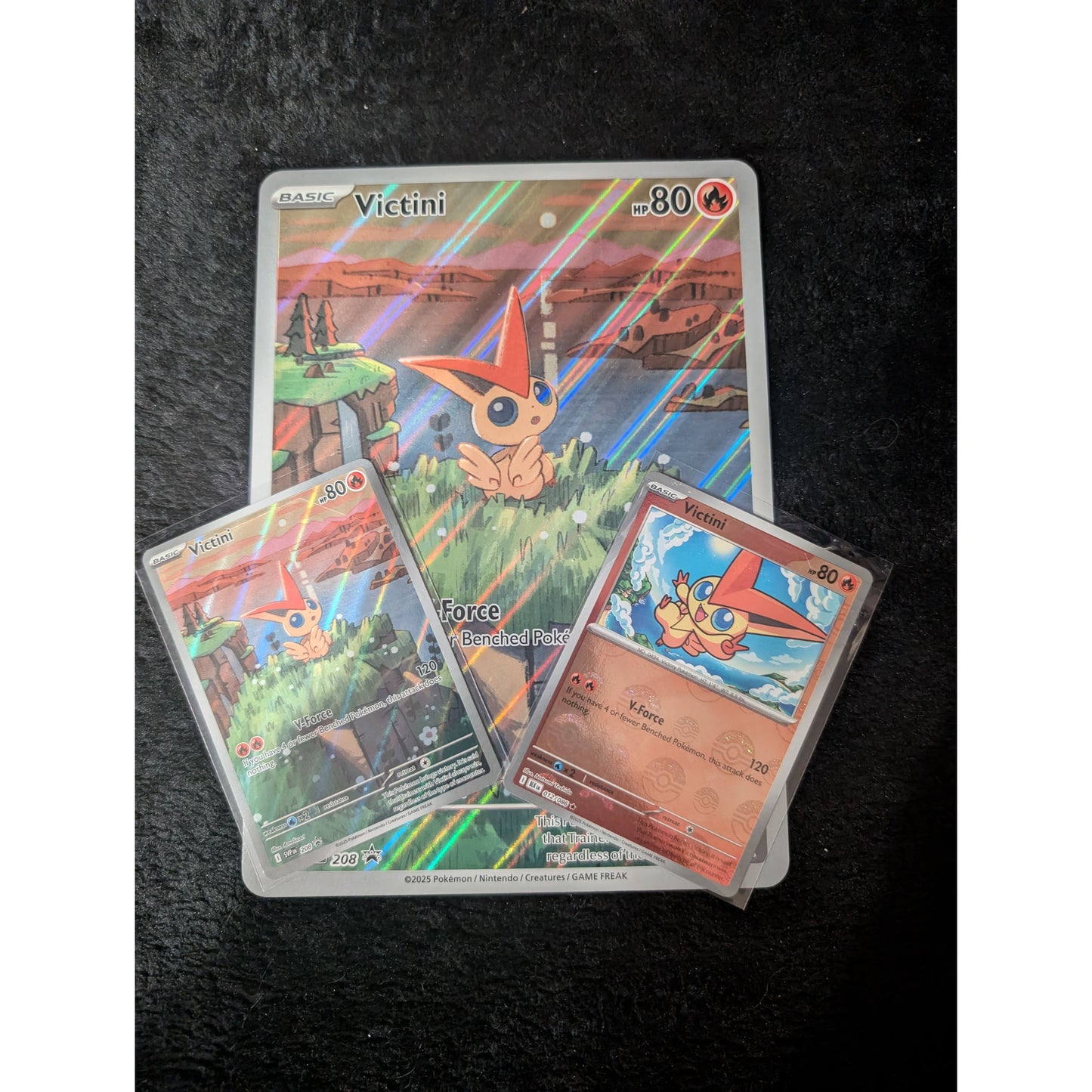 Pokemon Victini SVP 208 Black Bolt White Flair Promo's & Jumbo