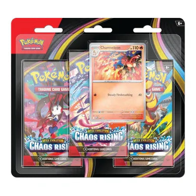 Pokemon - Mega Evolution - Chaos Rising - 3 Pack Blister