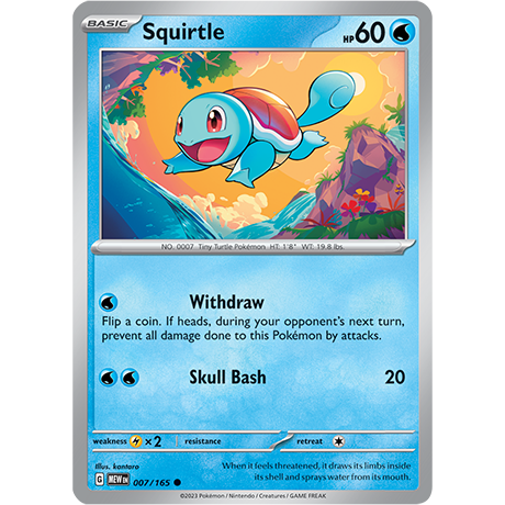 Squirtle - 007/165 - SV: Scarlet & Violet 151 (MEW) RH