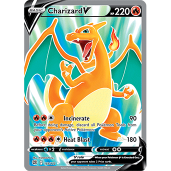 Charizard V - 153/172 - Pokemon Brilliant Stars Sword Shield Full Art Card