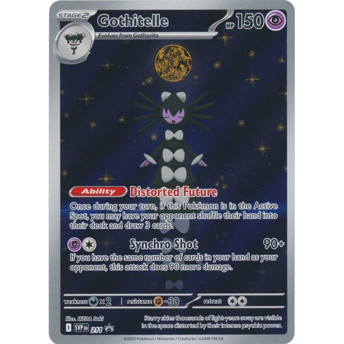 Pokémon TCG Black Bolt & White Flare Gothitelle Tech Sticker Promo SVP 211