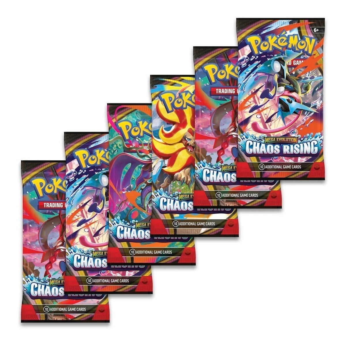 Pokémon TCG: Mega Evolution-Chaos Rising Pokémon Booster Bundle (4 Per Customer)