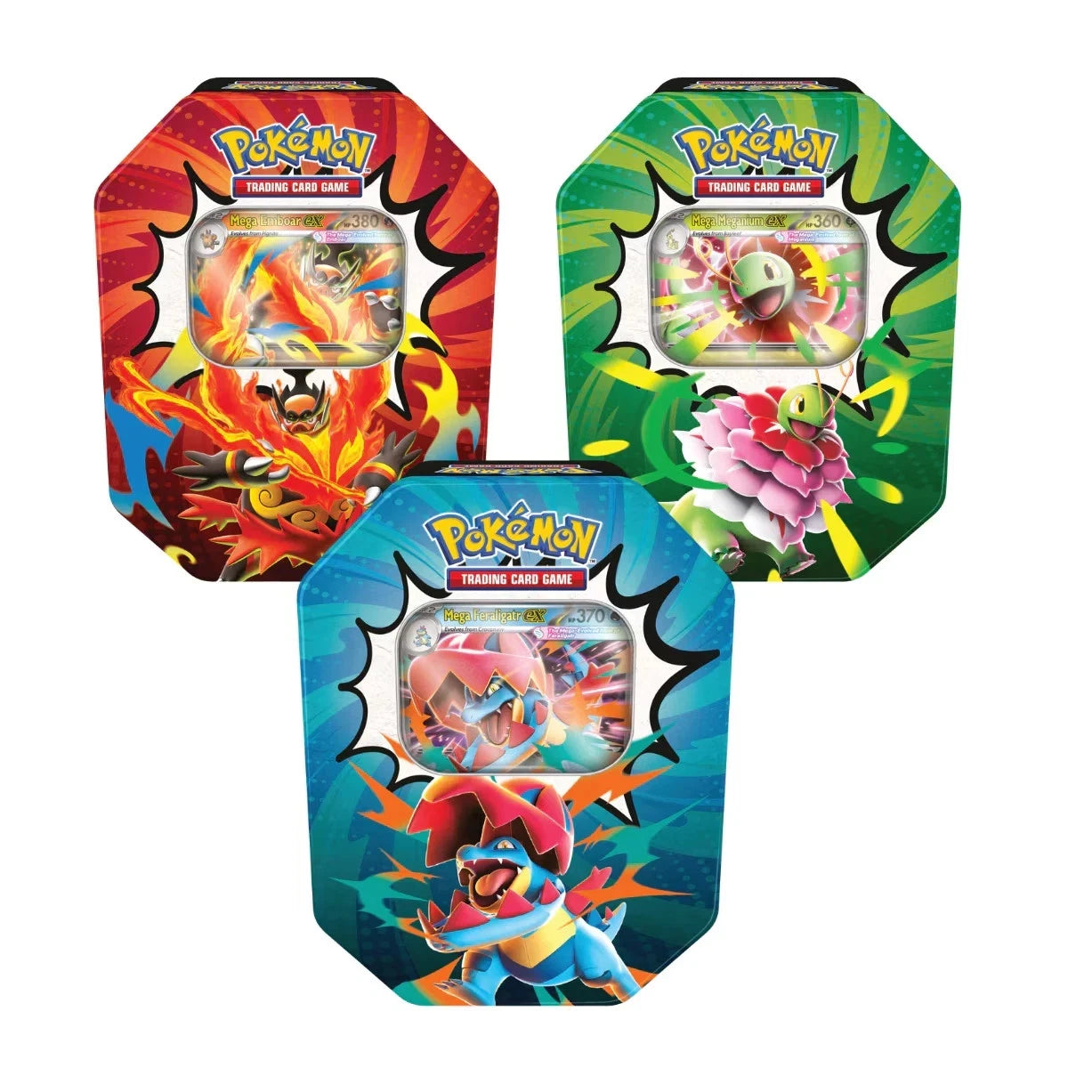 Pokémon TCG Mega Evolution Ascended Heroes Tins Set Of 3