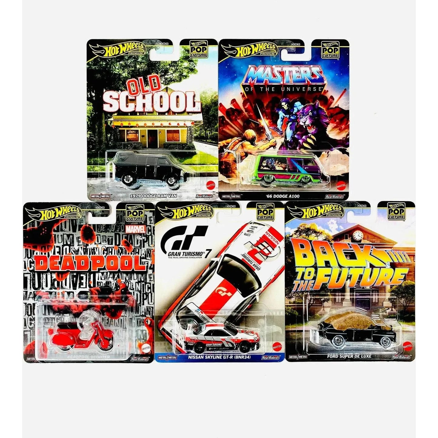2025 Hot Wheels Pop Culture Case J Set of 5