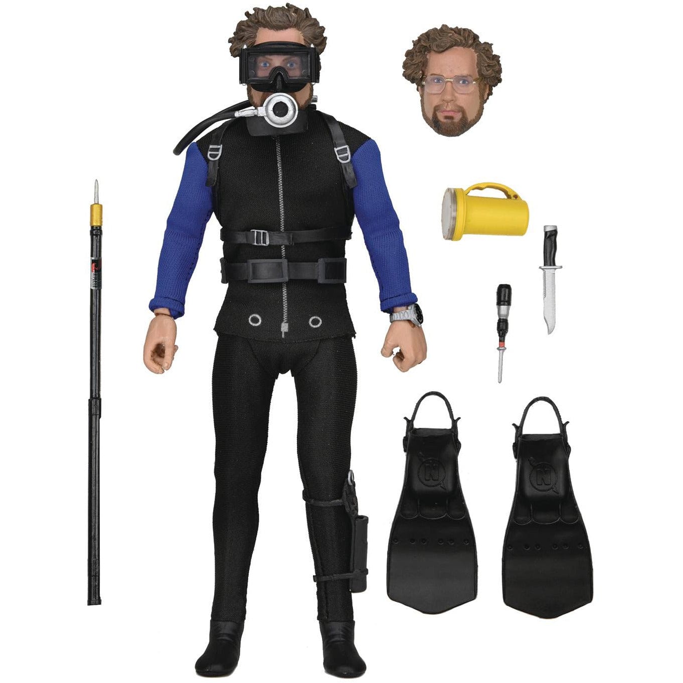 NECA Jaws Matt Hooper Shark Cage 8 Inch Clothed Action Figure - Redshift7toys.com
