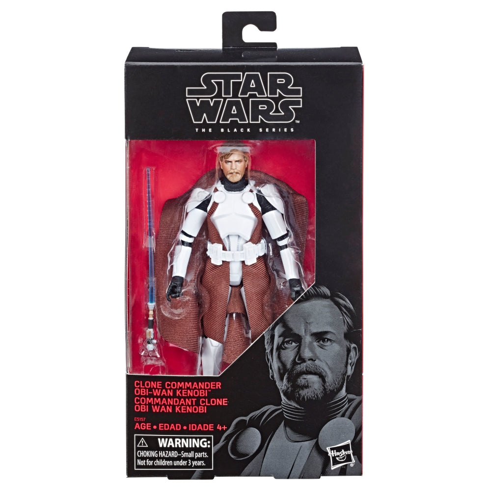 Star Wars The Black Series 6-inch Clone Commander Obi-Wan Kenobi Exclusive Figure