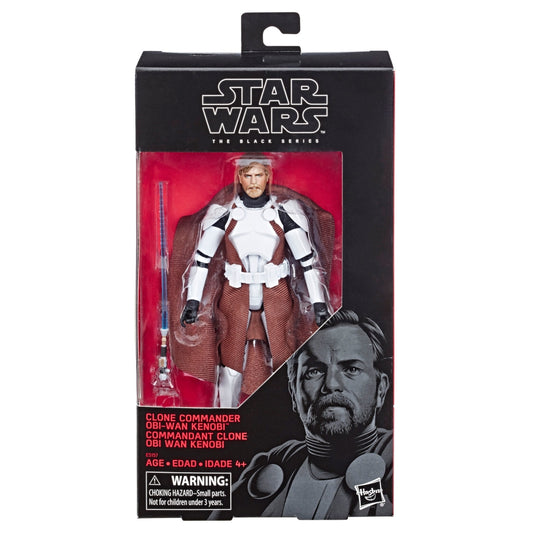 Star Wars The Black Series 6-inch Clone Commander Obi-Wan Kenobi Exclusive Figure