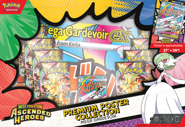 Pokémon TCG: Mega Evolution-Ascended Heroes Premium Poster Collection