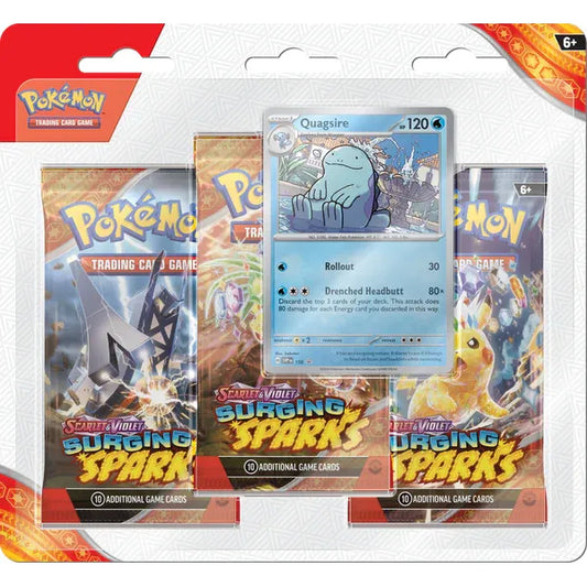 Pokemon Scarlet & Violet Surging Sparks 3 Pack Blister