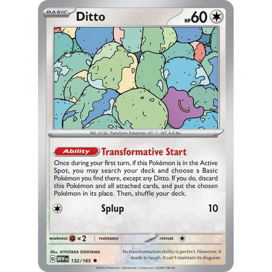 Ditto - 132/165 - SV: Scarlet & Violet 151 (MEW) RH