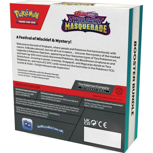 Pokémon TCG: Scarlet & Violet— Twilight Masquerade Booster Bundles