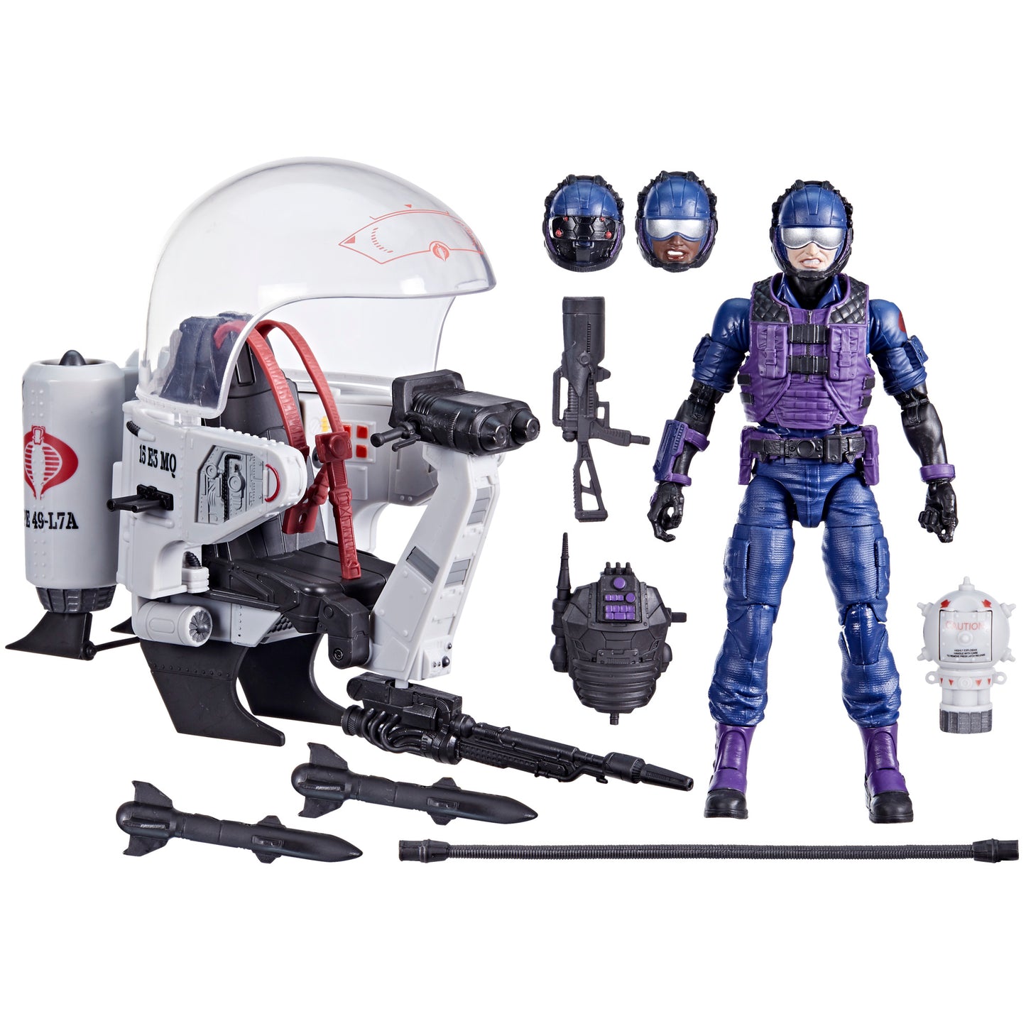 G.I. Joe Classified Series Tele-Viper & Cobra Flight Pod (Trubble Bubble) Vehicle, 79, With 9 Accessories