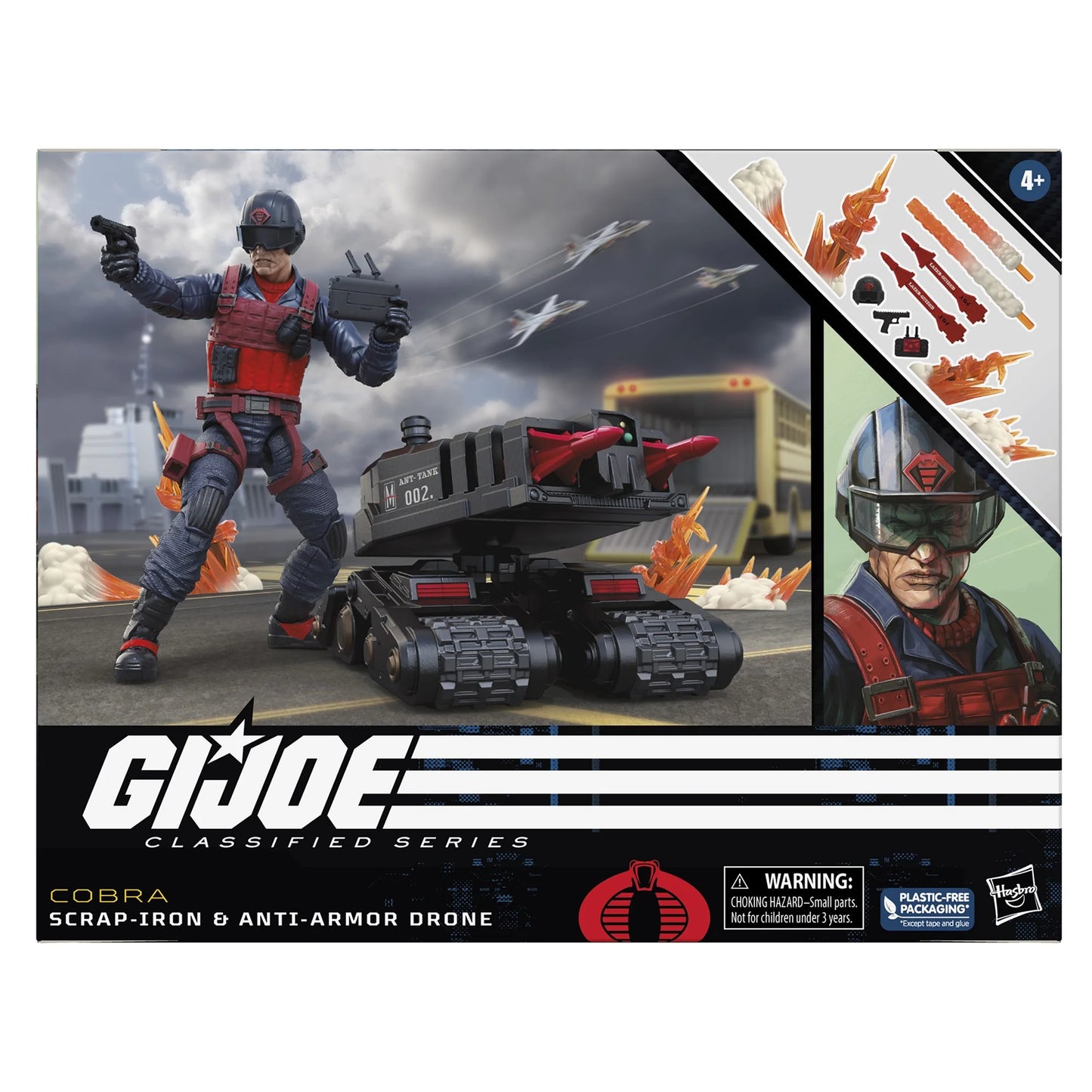 G.I. Joe Classified Series 6-Inch Scrap-Iron & Anti-Armor Drone Action Figure