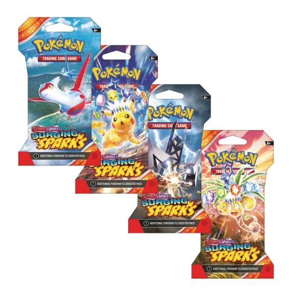 Pokmon TCG: Scarlet & Violet - Surging Sparks Booster Packs Redshift7toys.com Pokmon TCG: Scarlet & Violet - Surging Sparks Booster Packs Redshift7toys.com