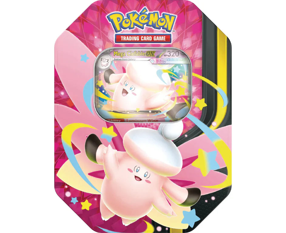 Pokemon TCG Mega Moonlit Tin Mega Gengar EX & Mega Clefable EX Bundle