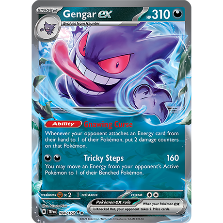 Pokémon TCG: Scarlet & Violet — Temporal Forces Gengar EX 104/162