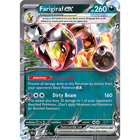 Pokémon TCG: Scarlet & Violet — Temporal Forces Farigiraf EX 108/162