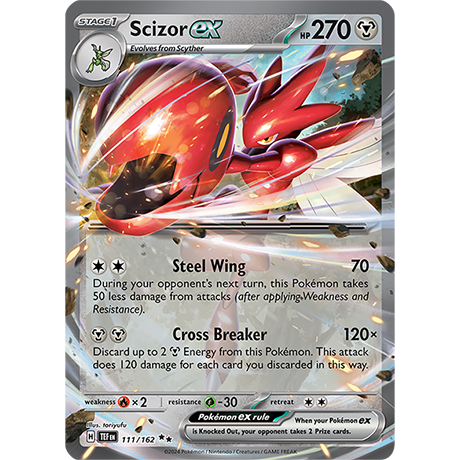 Pokémon TCG: Scarlet & Violet — Temporal Forces Scizor EX 111/162