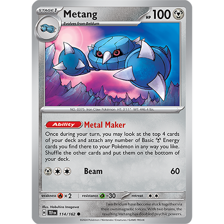 Pokémon TCG: Scarlet & Violet — Temporal Forces Metang