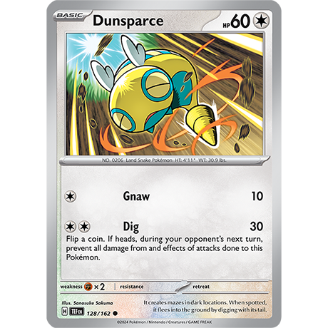 Pokémon TCG: Scarlet & Violet — Temporal Forces Dunsparce