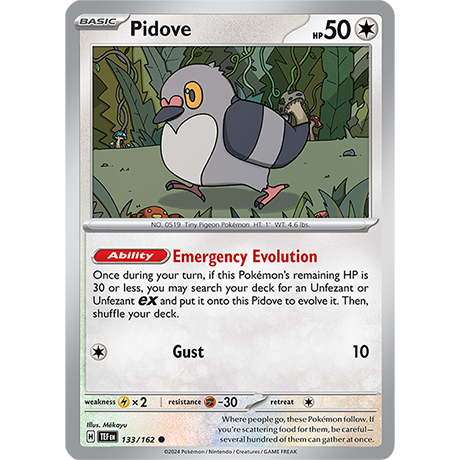 Pokémon TCG: Scarlet & Violet — Temporal Forces Pidove