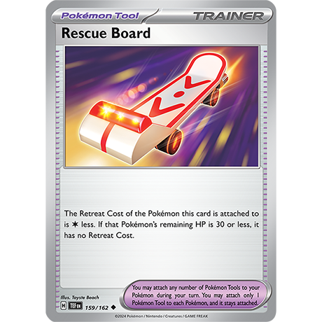 Pokémon TCG: Scarlet & Violet — Temporal Forces  Rescue Board