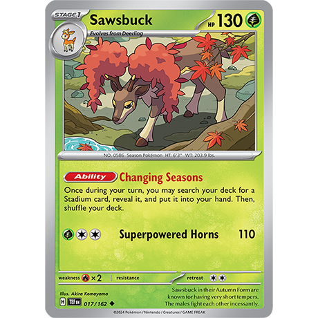 Pokémon TCG: Scarlet & Violet — Temporal Forces Sawsbuck