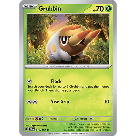 Pokémon TCG: Scarlet & Violet — Temporal Forces Grubbin