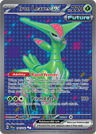 Pokémon TCG: Scarlet & Violet — Temporal Forces Iron Leaves EX 186/162
