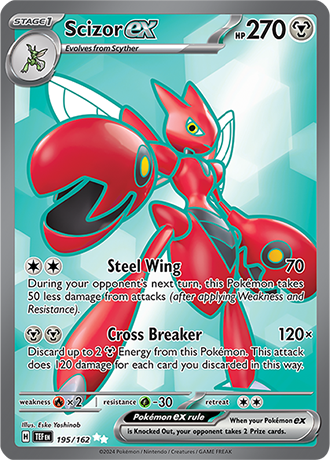 Pokémon TCG: Scarlet & Violet — Temporal Forces Scizor EX 195/162